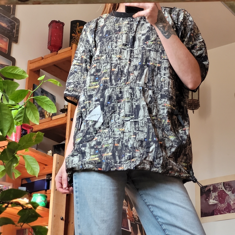 And Wander Pertex Pixelated Camouflage Print T-shirt - L